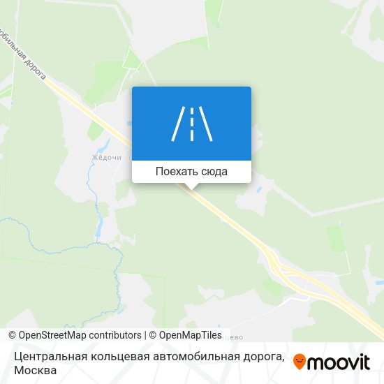 Карта Центральная кольцевая автомобильная дорога