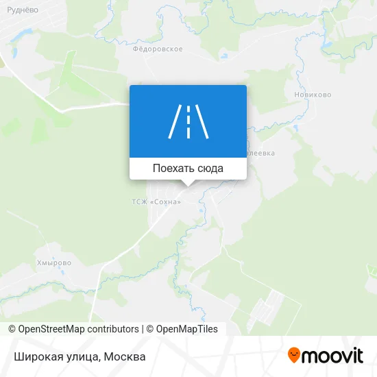 Карта Широкая улица