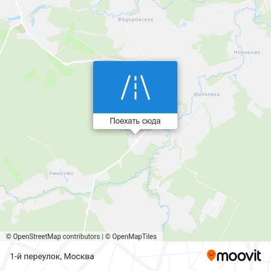 Карта 1-й переулок