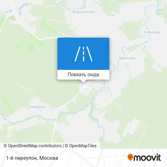 Карта 1-й переулок