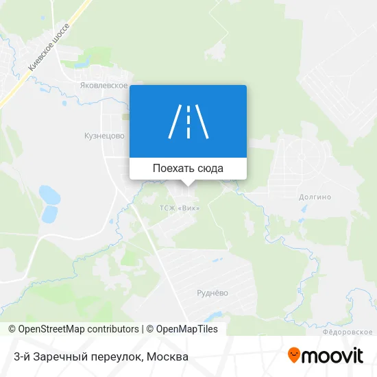 Карта 3-й Заречный переулок