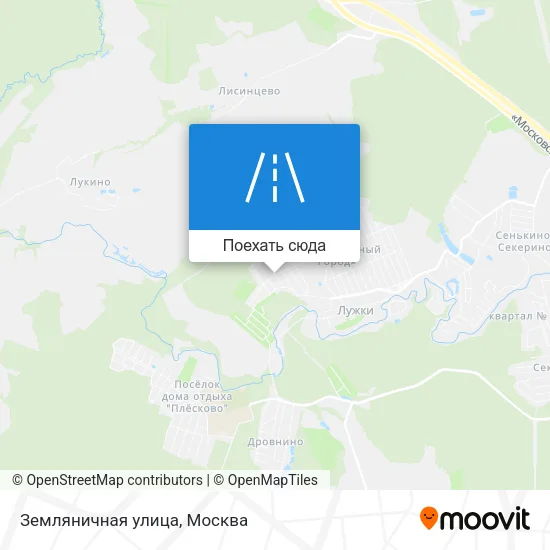 Карта Земляничная улица
