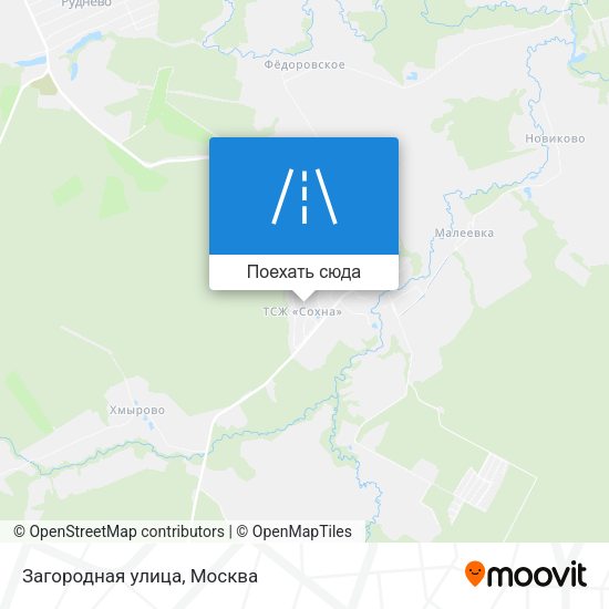 Карта Загородная улица
