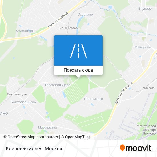 Карта Кленовая аллея