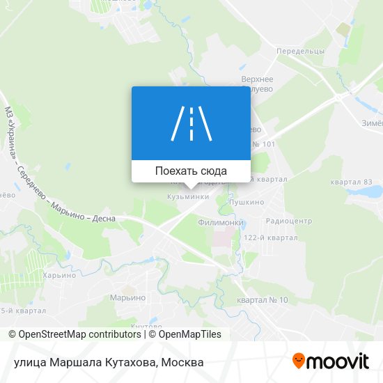 Карта улица Маршала Кутахова