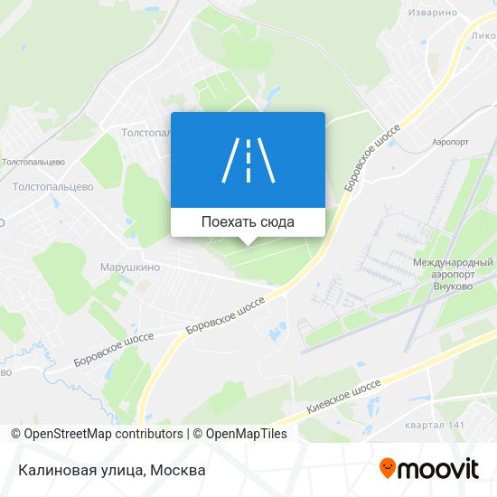 Карта Калиновая улица