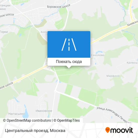 Карта Центральный проезд
