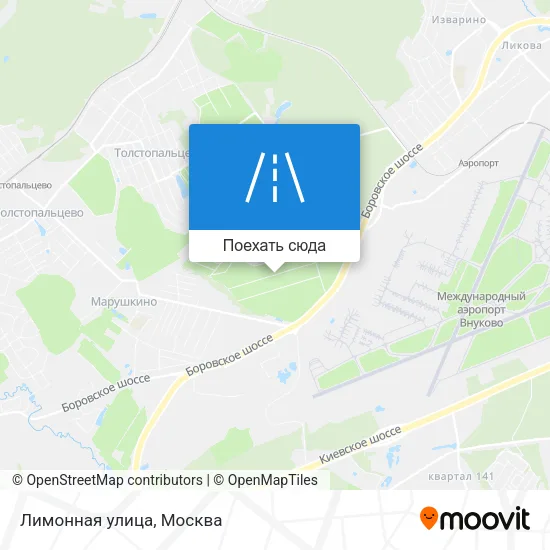 Карта Лимонная улица