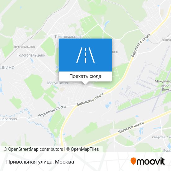 Карта Привольная улица