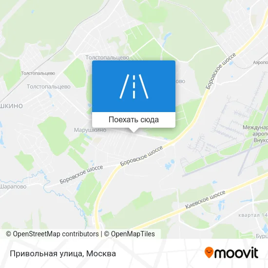 Карта Привольная улица