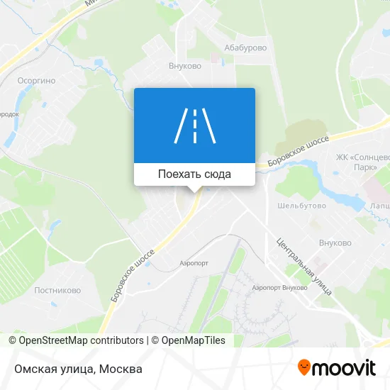 Карта Омская улица