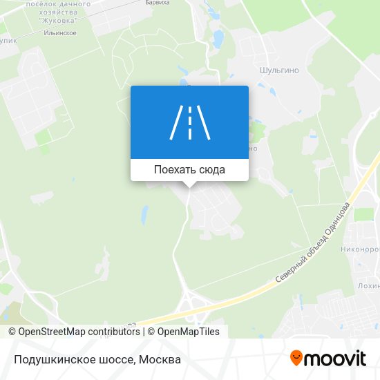 Карта Подушкинское шоссе