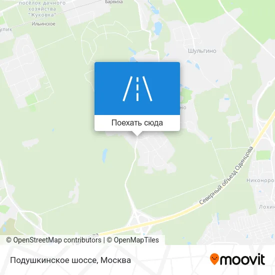 Карта Подушкинское шоссе