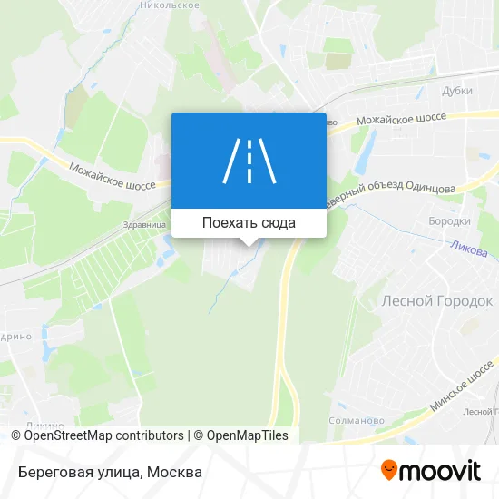 Карта Береговая улица