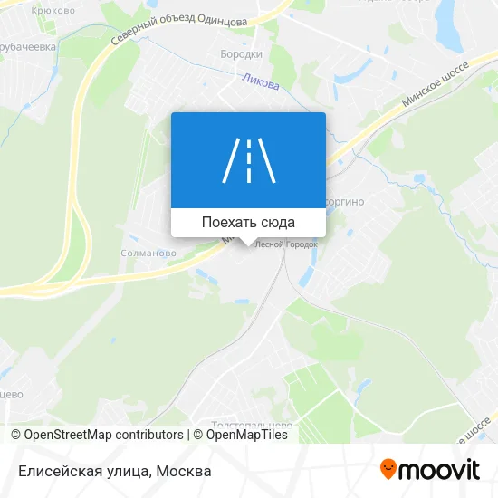 Карта Елисейская улица