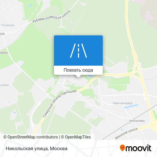 Карта Никольская улица
