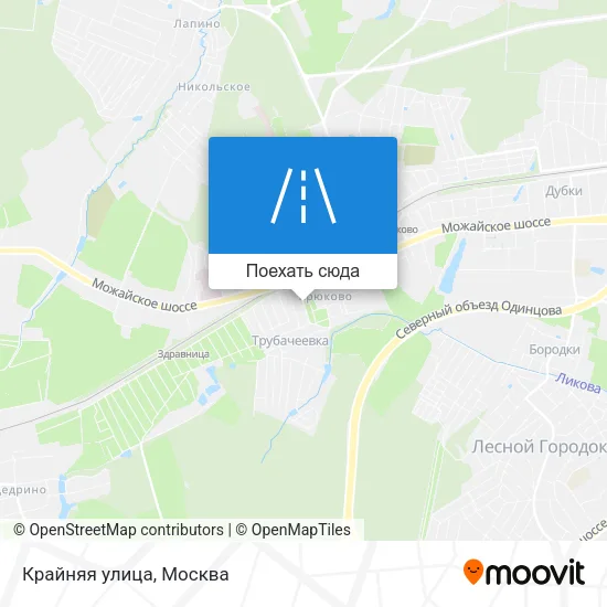 Карта Крайняя улица