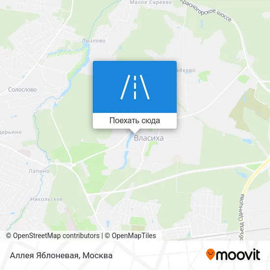 Карта Аллея Яблоневая