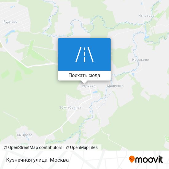 Карта Кузнечная улица