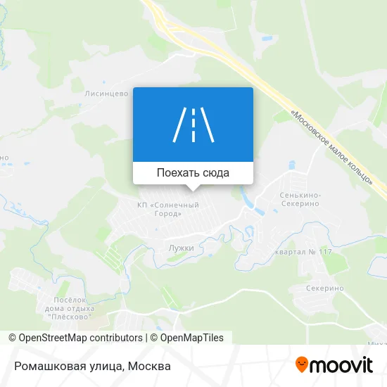 Карта Ромашковая улица