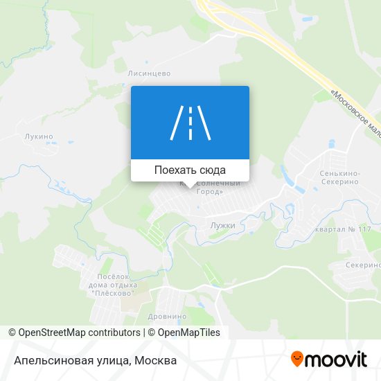 Карта Апельсиновая улица