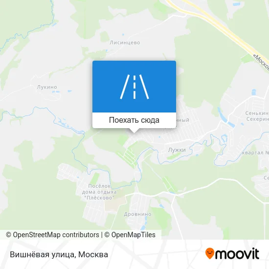 Карта Вишнёвая улица