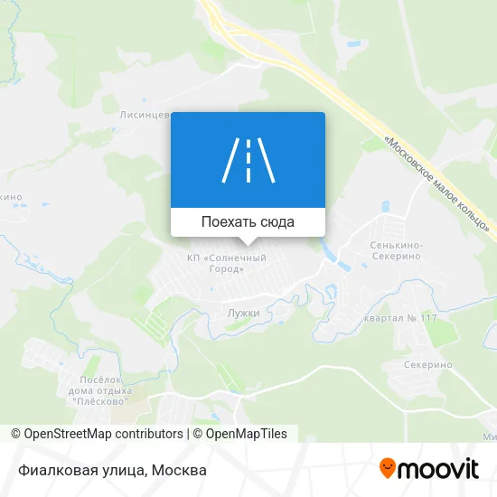Карта Фиалковая улица