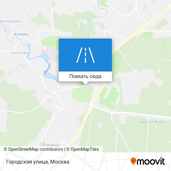 Карта Городская улица
