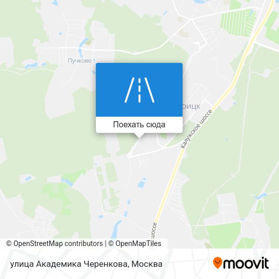 Карта улица Академика Черенкова