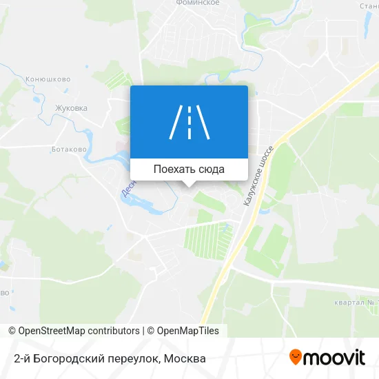 Карта 2-й Богородский переулок