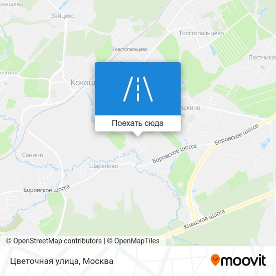 Карта Цветочная улица