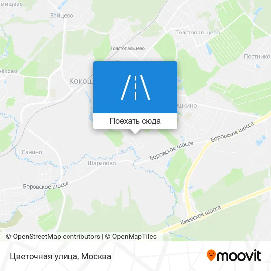 Карта Цветочная улица