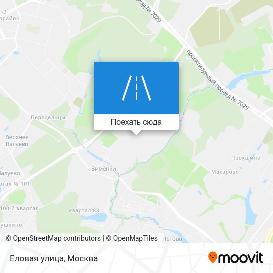 Карта Еловая улица