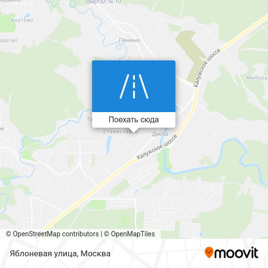 Карта Яблоневая улица