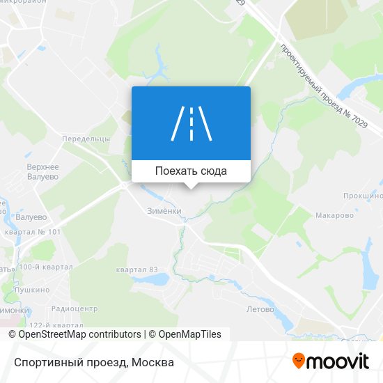Карта Спортивный проезд