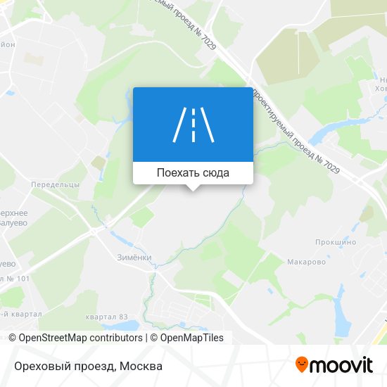 Карта Ореховый проезд