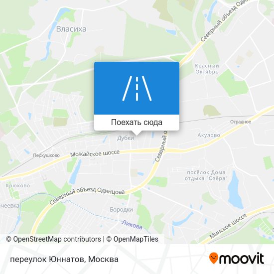 Карта переулок Юннатов