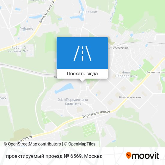 Карта проектируемый проезд № 6569