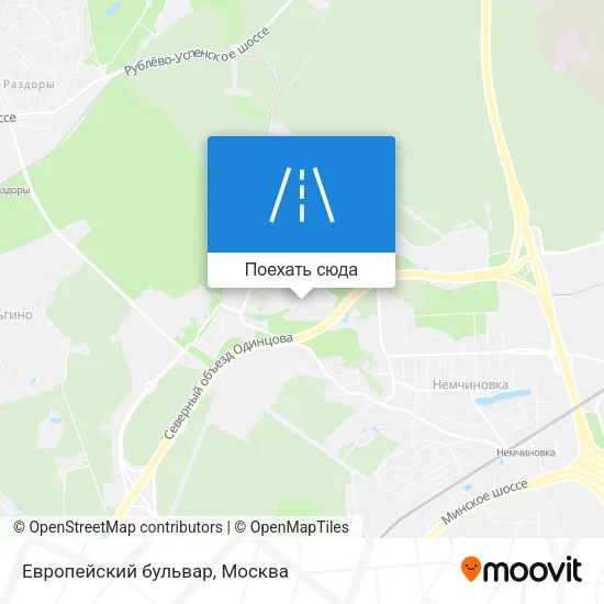 Карта Европейский бульвар