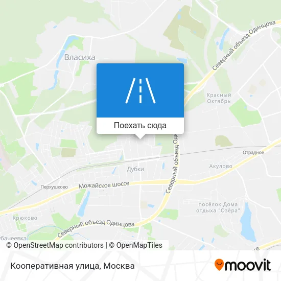 Карта Кооперативная улица