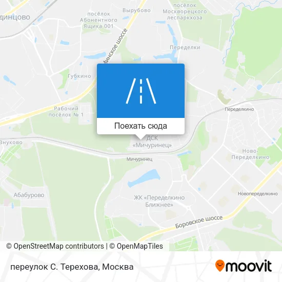 Карта переулок С. Терехова