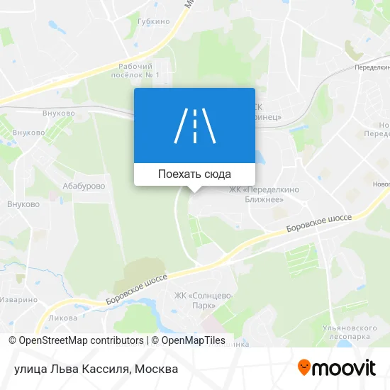 Карта улица Льва Кассиля