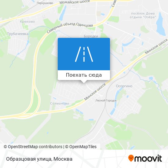 Карта Образцовая улица