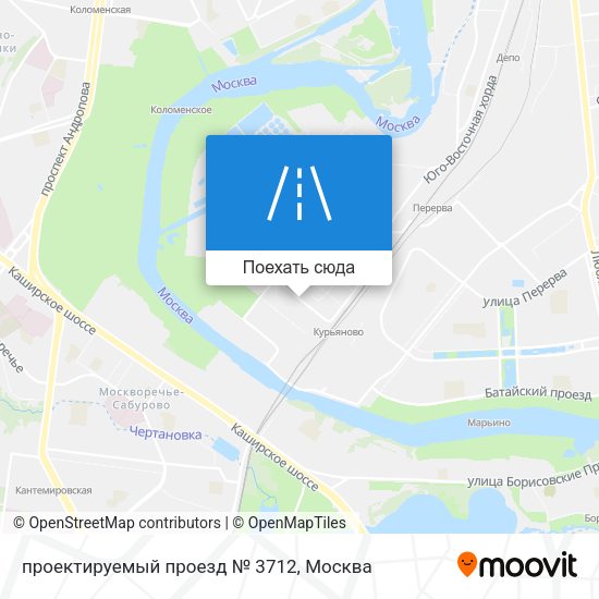 Карта проектируемый проезд № 3712