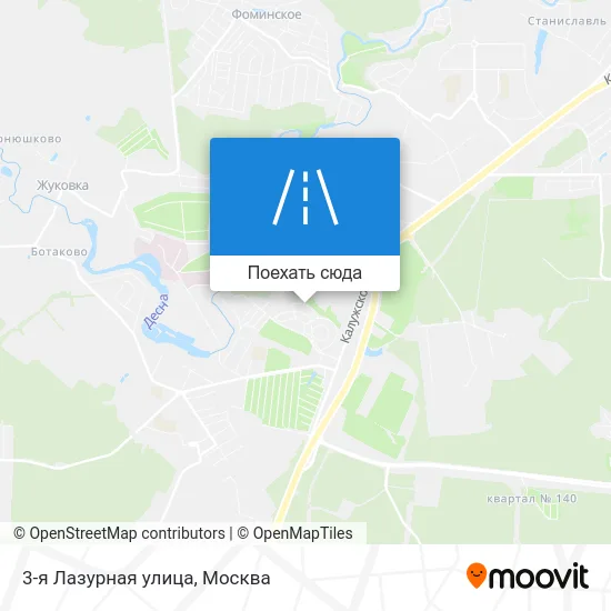 Карта 3-я Лазурная улица