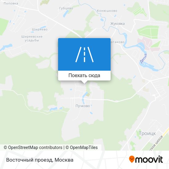 Карта Восточный проезд