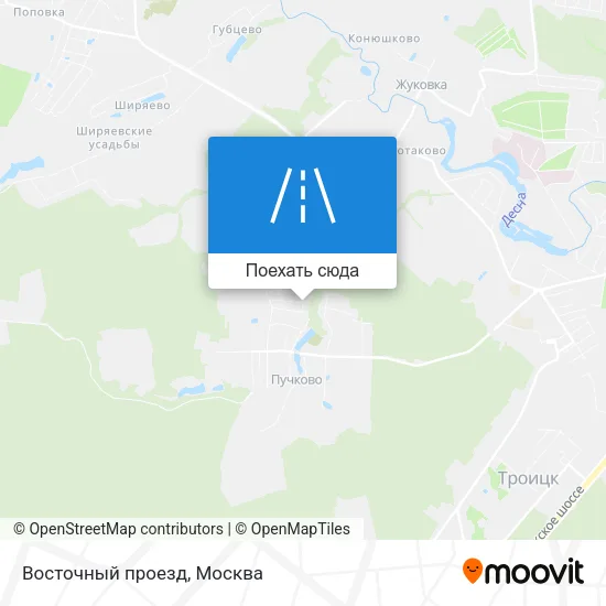 Карта Восточный проезд