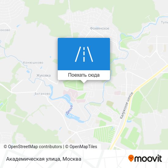 Карта Академическая улица