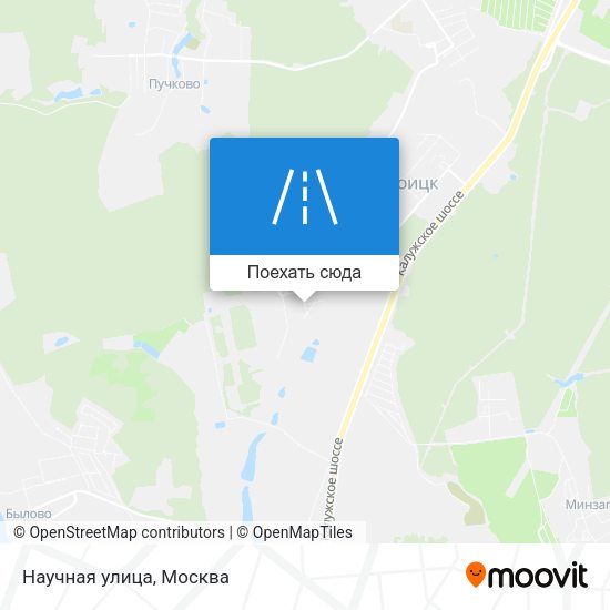 Карта Научная улица