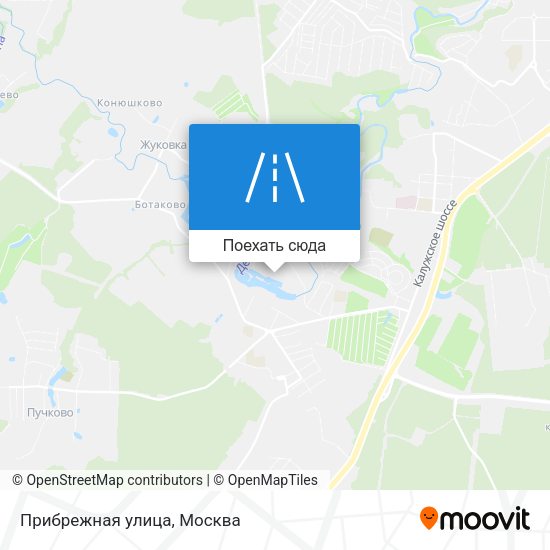 Карта Прибрежная улица
